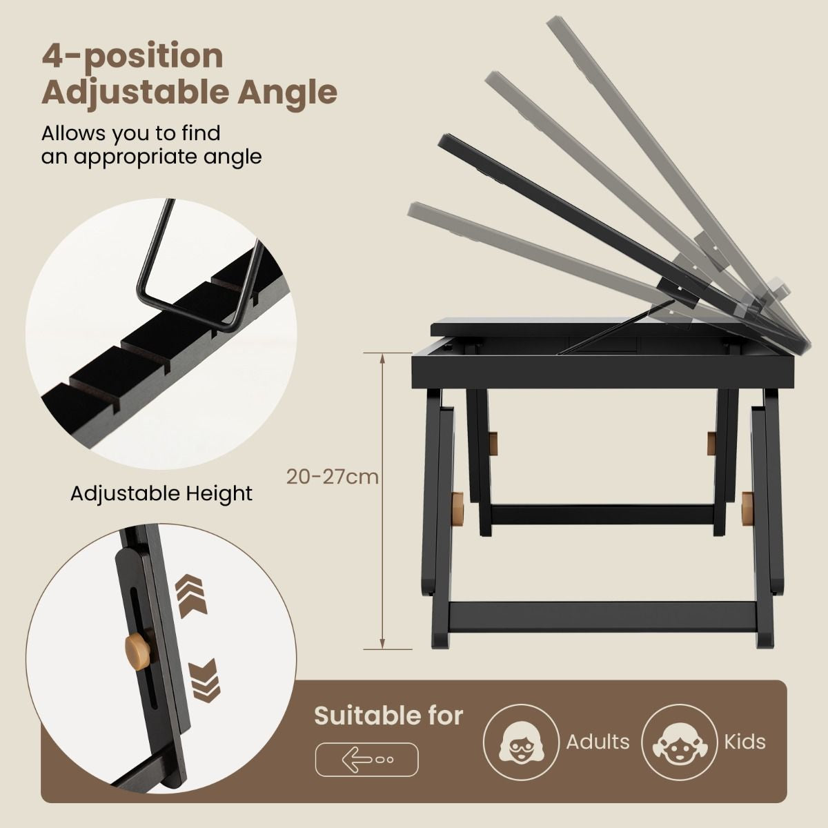 Portable Bamboo Laptop Lap Tray