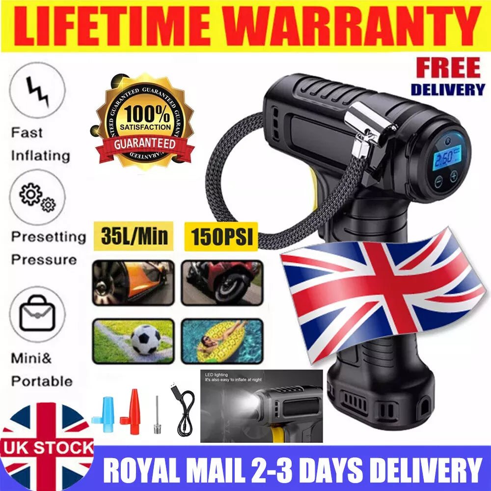 Car Tyre Inflator Cordless Digital