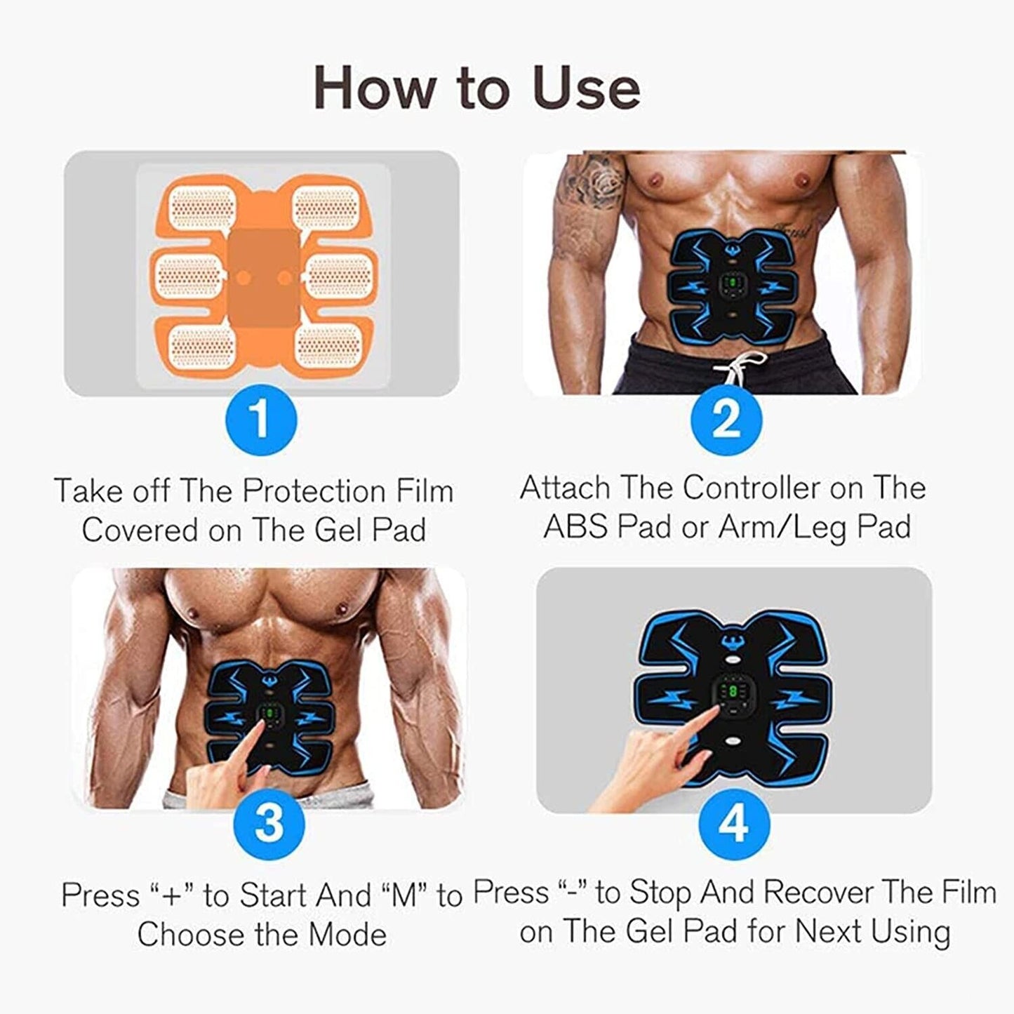  Abdominal Muscle Stimulator Belt