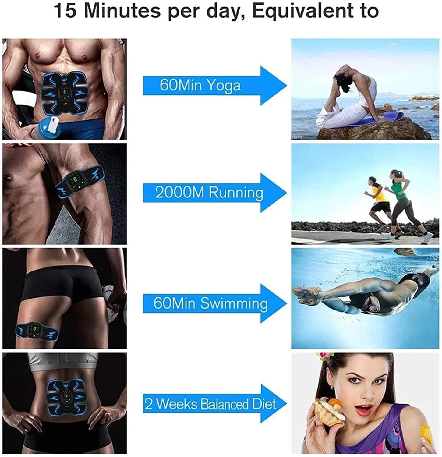  Abdominal Muscle Stimulator Belt
