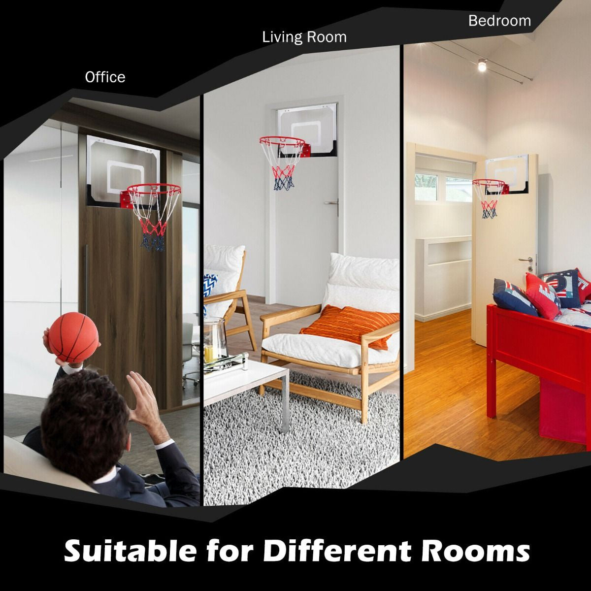 Mini Basketball Hoop with Shatterproof Backboard
