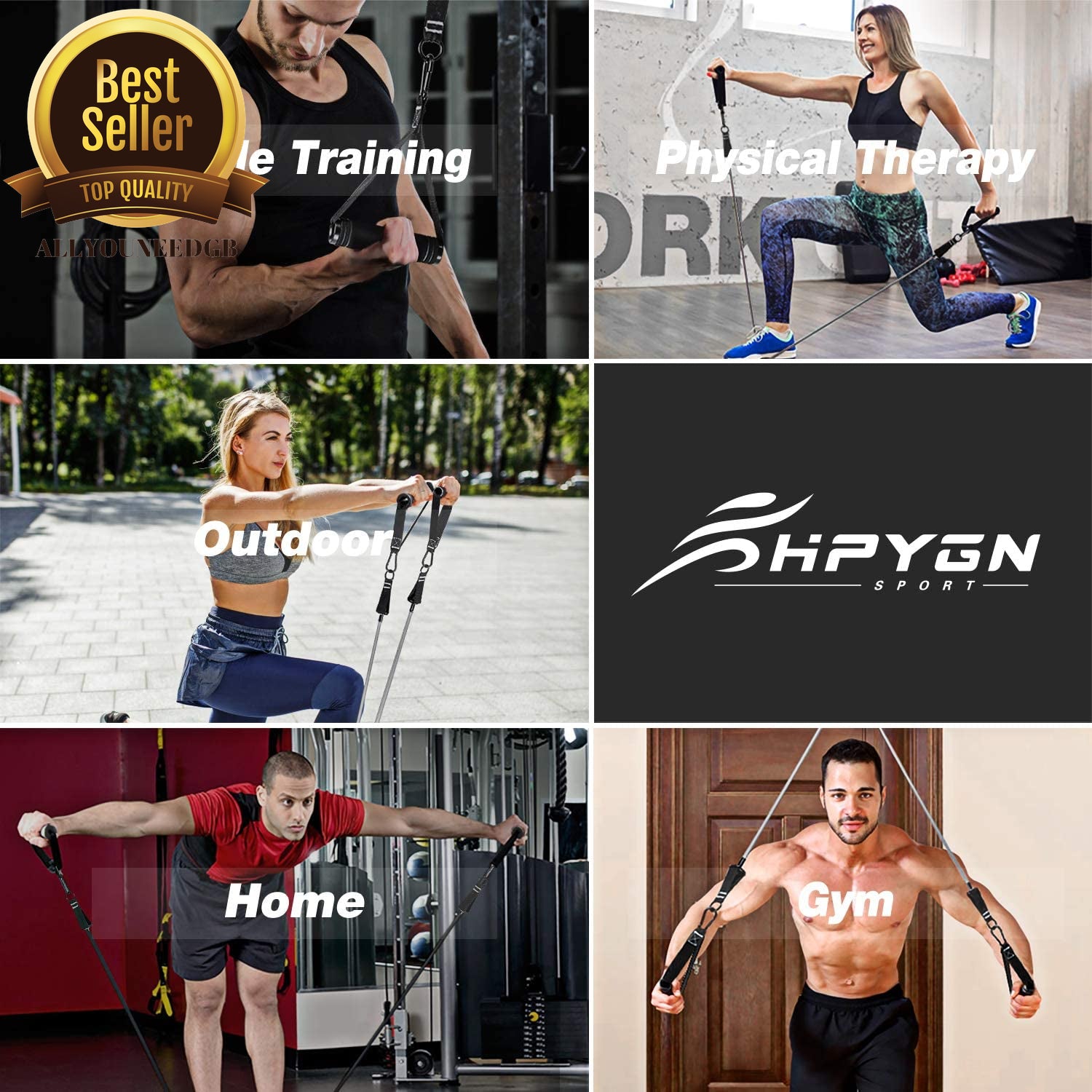 Resistance Bands Set 150-250Lbs