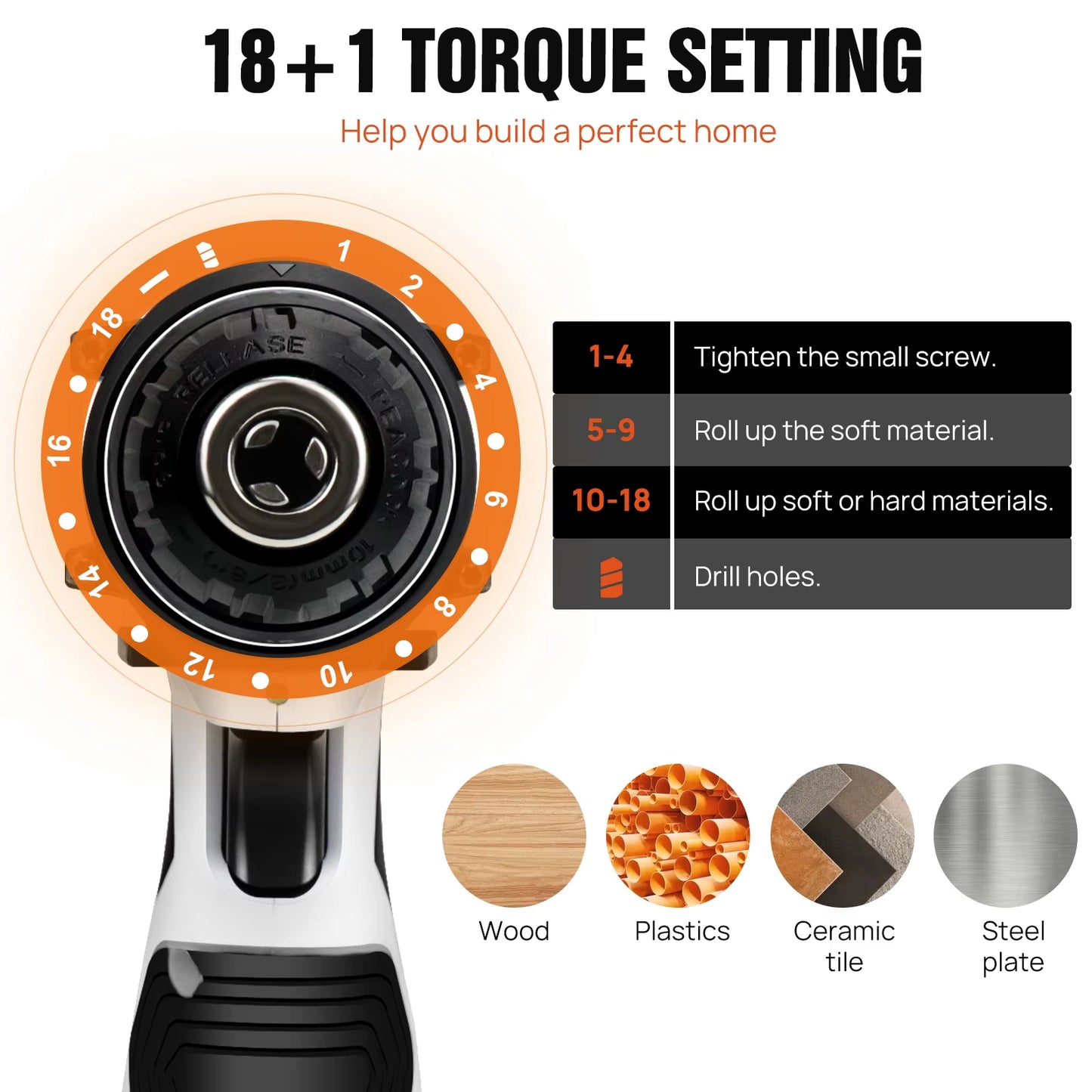 Cordless Drill ,2 in 1 Electric Screwdriver Driver Tool Kit
