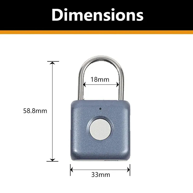 Portable Fingerprint Padlock