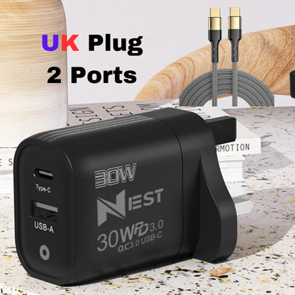  USB-C PD Plug Charger Cable