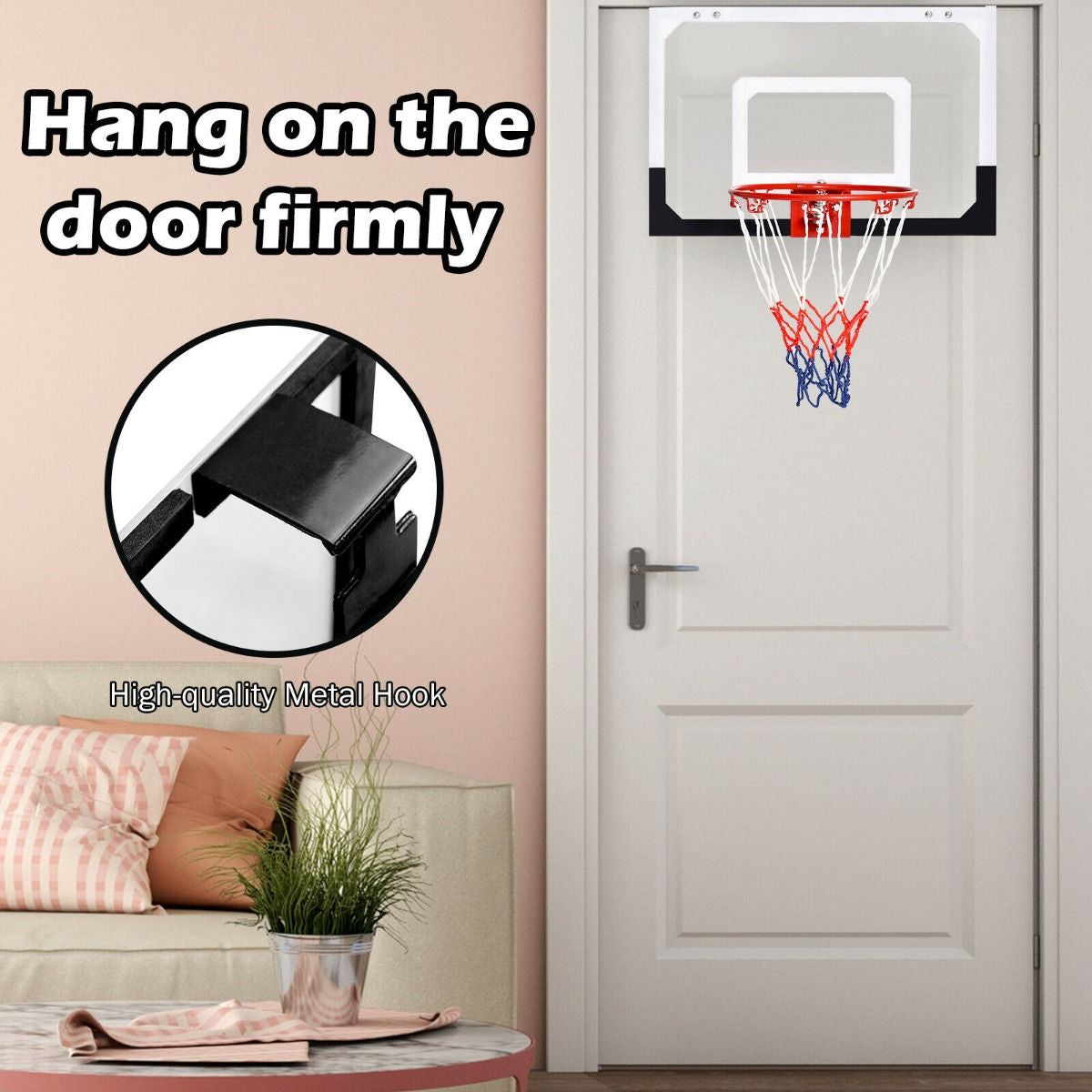 Mini Basketball Hoop with Shatterproof Backboard