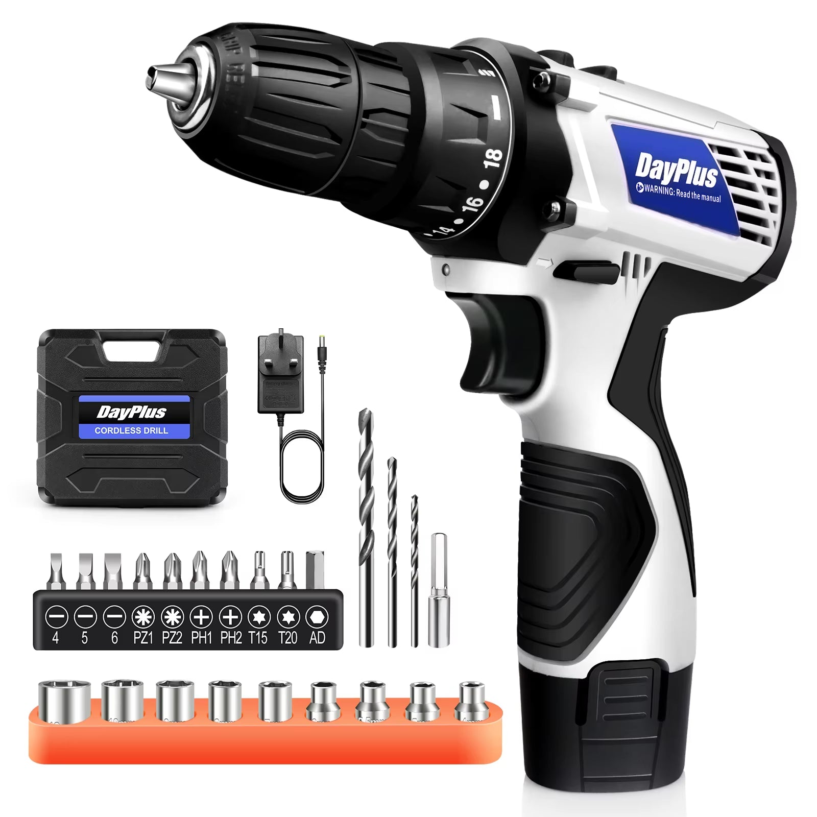 Cordless Drill ,2 in 1 Electric Screwdriver Driver Tool Kit