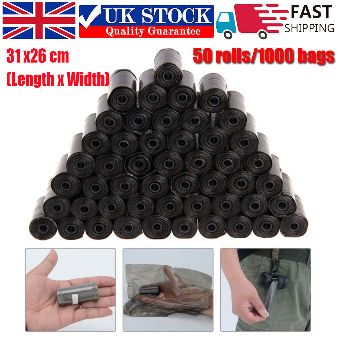 1000 Dog Poop Bags