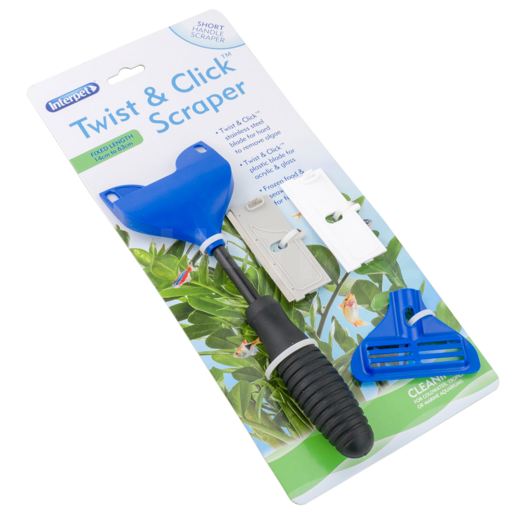 FISH TANK AQUARIUM GLASS ALGAE SCRAPER SPONGE MULTI TOOL