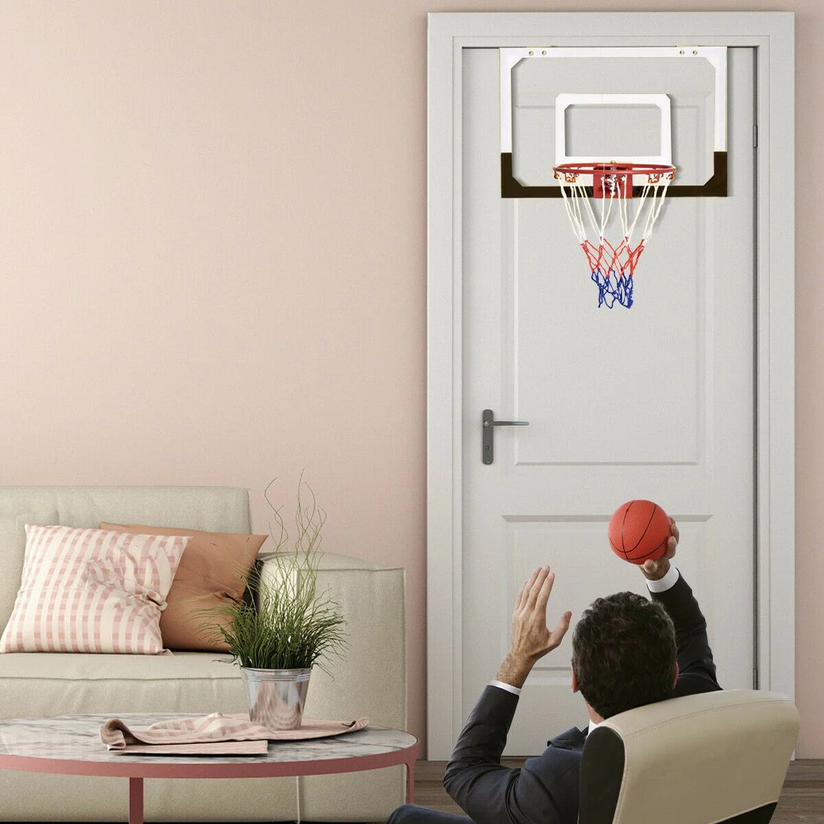 Mini Basketball Hoop with Shatterproof Backboard
