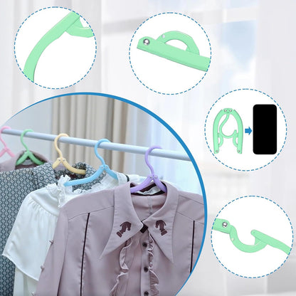 10 Pcs Plastic Travel Hangers 