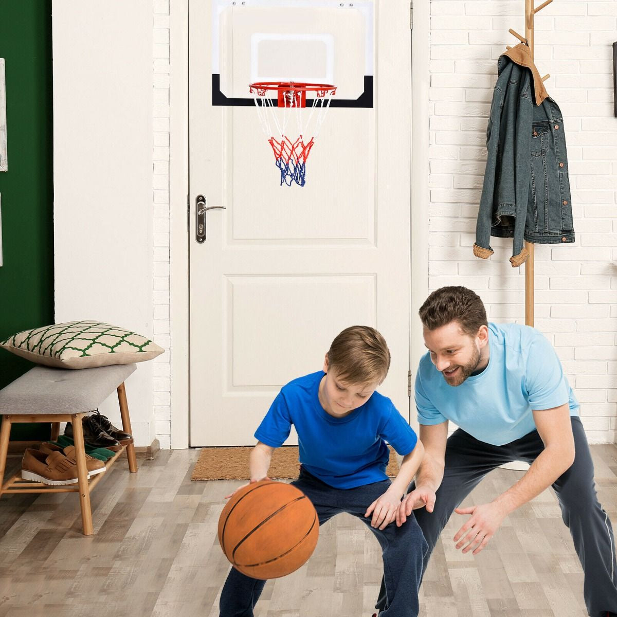 Mini Basketball Hoop with Shatterproof Backboard