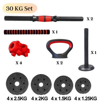15/20/30/40 Kg Dumbbell Barbell Weight Set