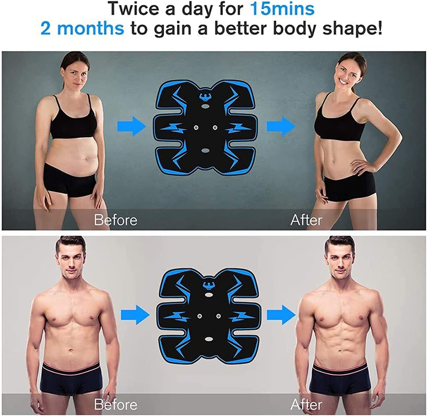  Abdominal Muscle Stimulator Belt