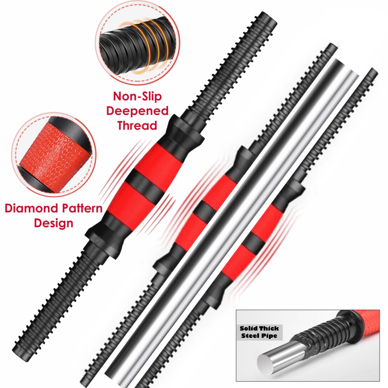 15/20/30/40 Kg Dumbbell Barbell Weight Set