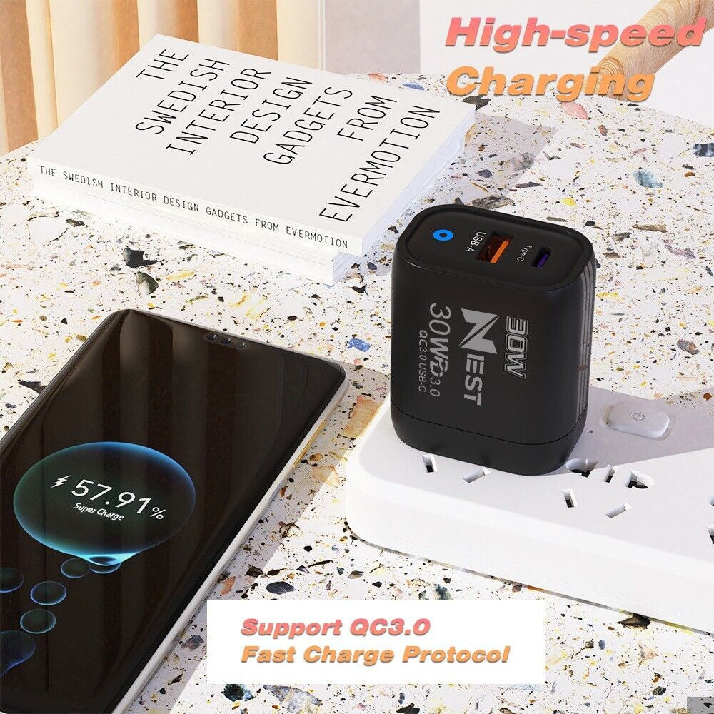  USB-C PD Plug Charger Cable