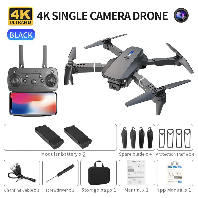 Drone 4K Wide-Angle HD Camera 