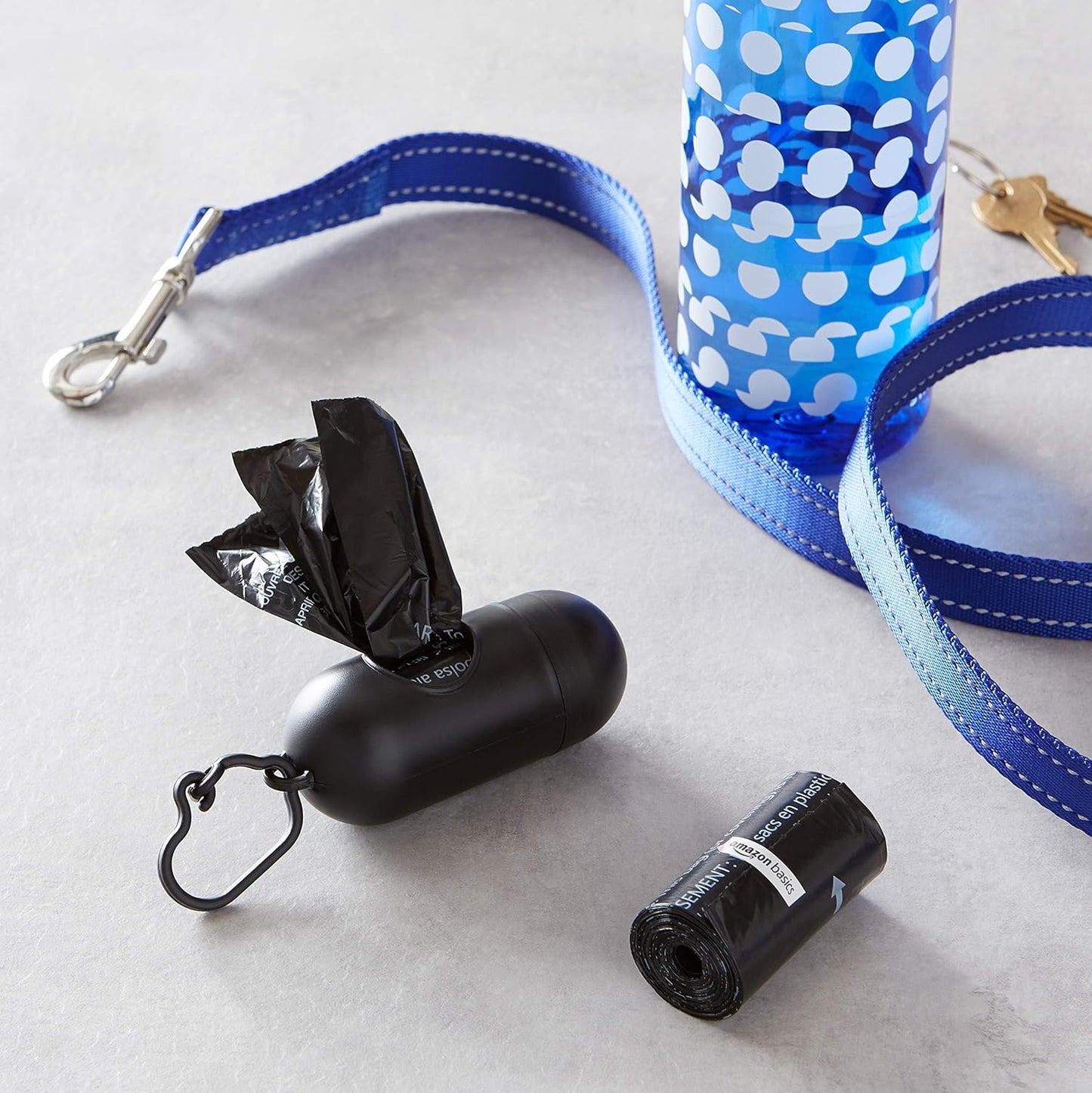 Poop/Waste Bags with Dispenser and Leash Clip