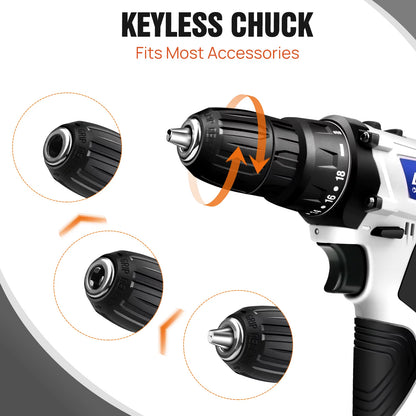 Cordless Drill ,2 in 1 Electric Screwdriver Driver Tool Kit