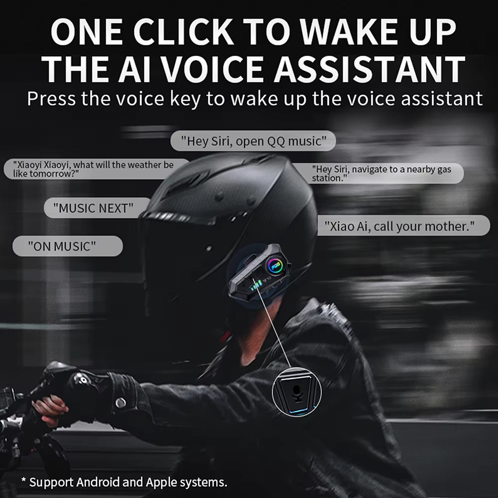 Bluetooth 5.3 Helmet Headset 