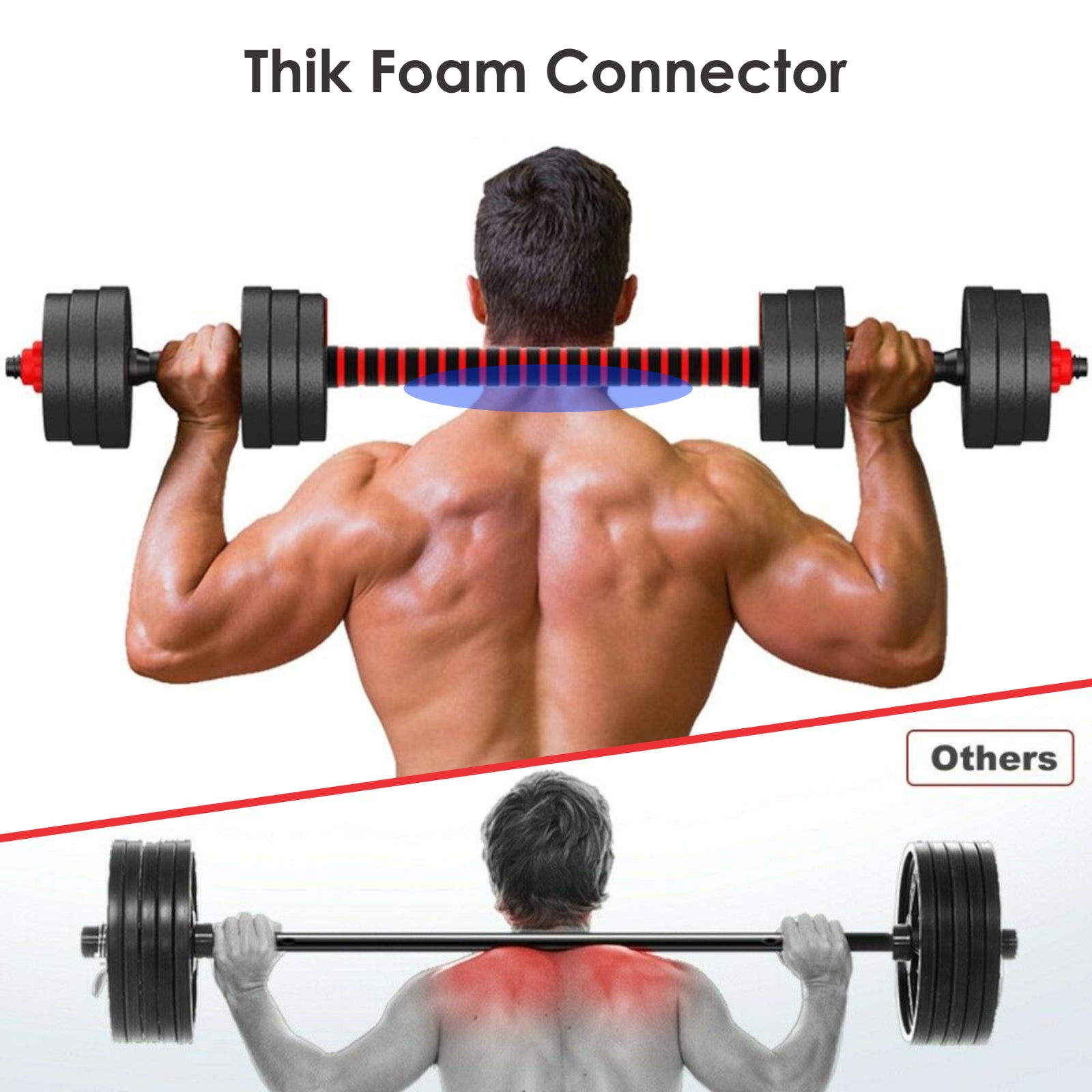 15/20/30/40 Kg Dumbbell Barbell Weight Set