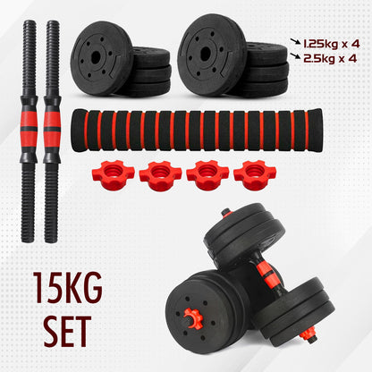 15/20/30/40 Kg Dumbbell Barbell Weight Set