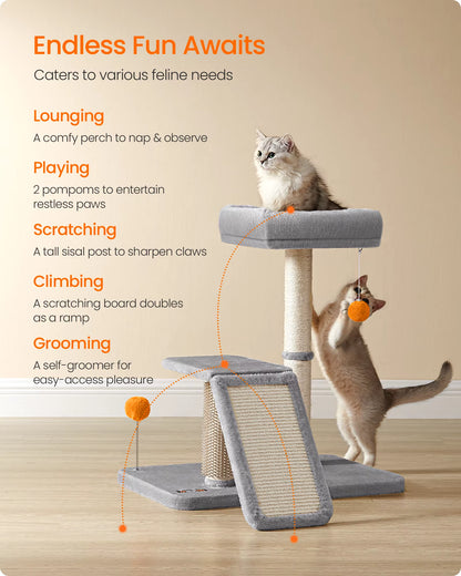Cat Scratching Post with Bed