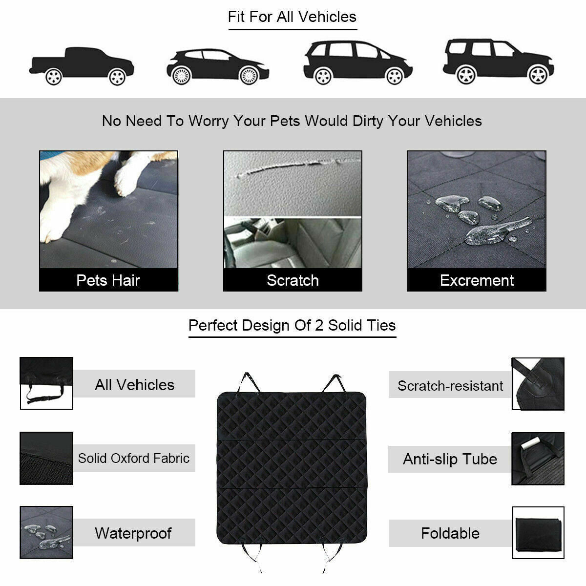 Waterproof Pet Car Seat Cover