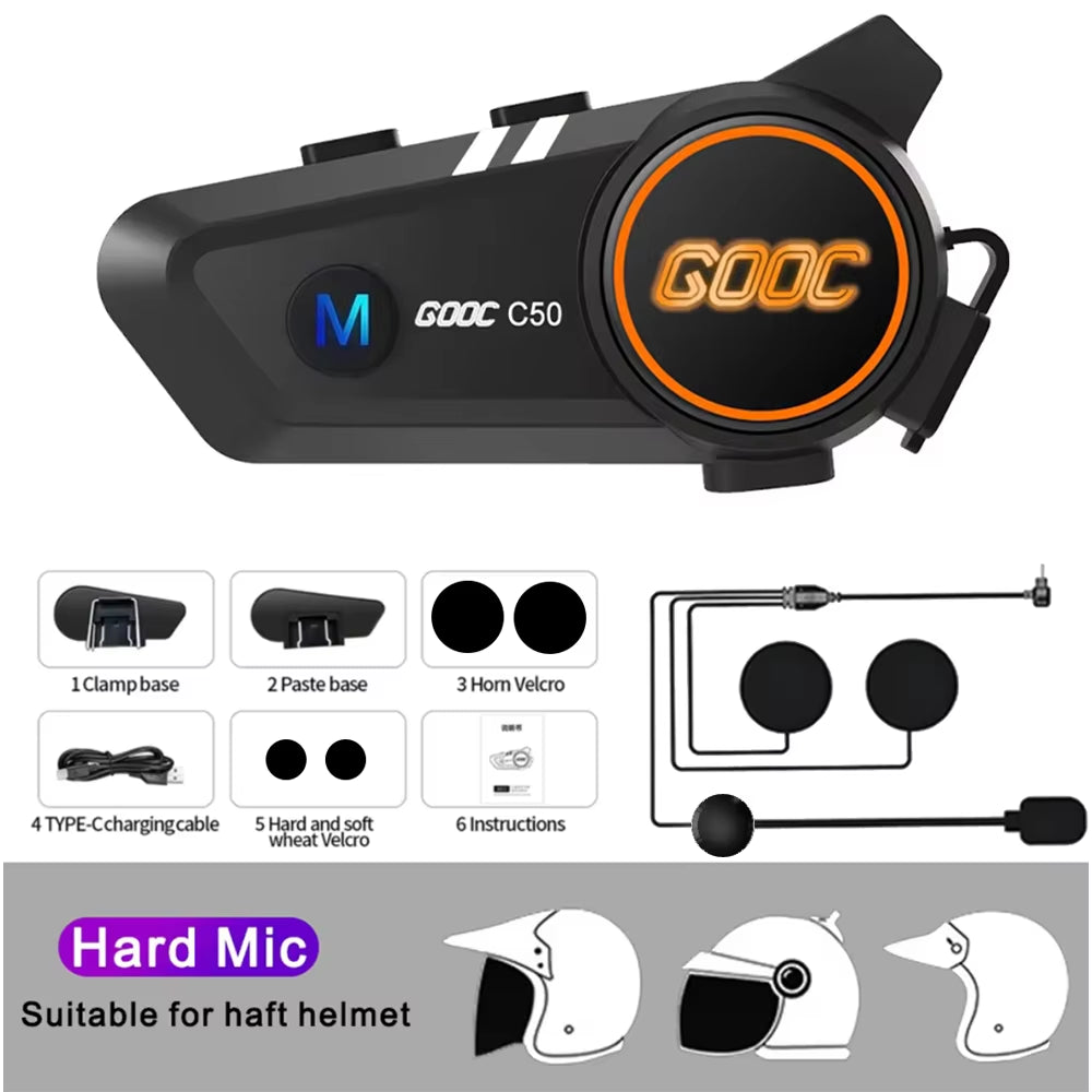 Bluetooth 5.3 Helmet Headset 
