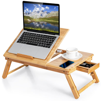 Portable Bamboo Laptop Lap Tray