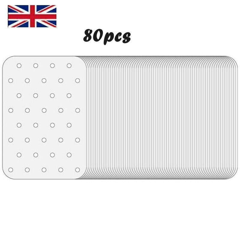 80X Rectangle Air Fryer Disposable Liner Sheets