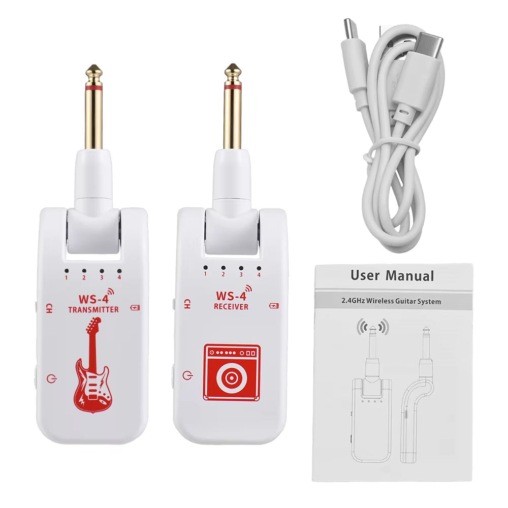 2.4G Wireless Guitar Transmitter Receiver Set