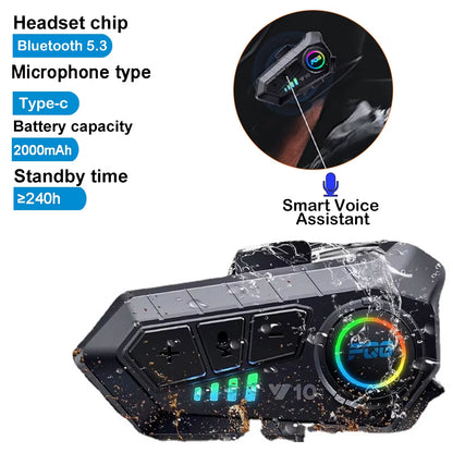 Bluetooth 5.3 Helmet Headset 