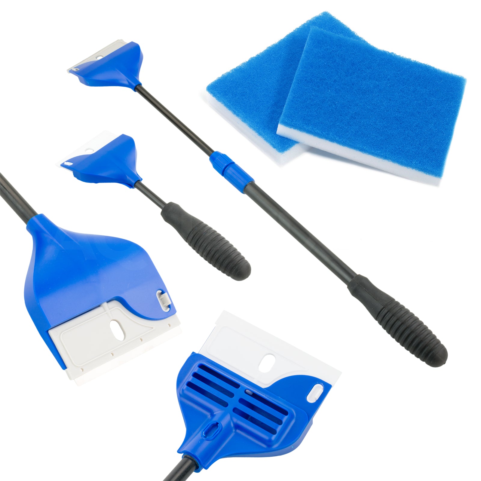 FISH TANK AQUARIUM GLASS ALGAE SCRAPER SPONGE MULTI TOOL